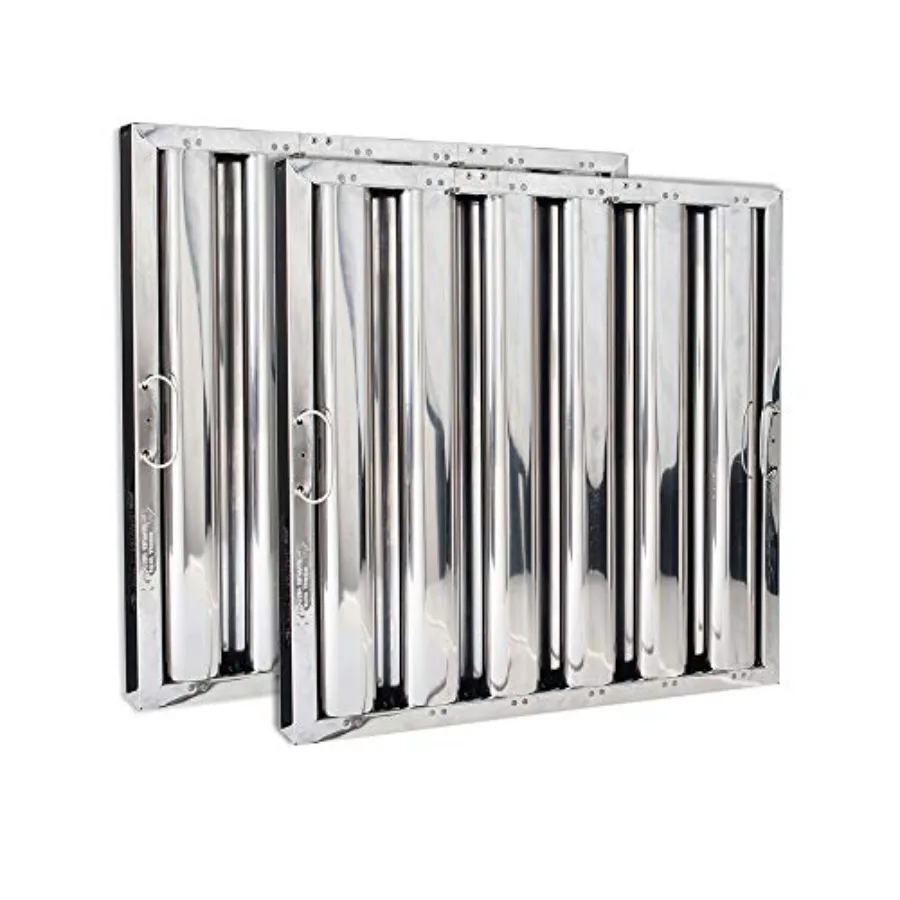 

Commercial Kitchen Hood Filter Range Hood Baffle Grease Filter for Restaurant Kitchen Exhaust Hoods 20H x 16W Actual Size: 19.5
