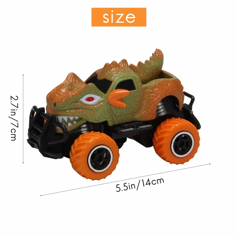 Dinosaur Toys Car RC Turck For 3-7 Years Old, 4-Channel Remote Control Car For Kids, 1/43 Scale RC Car Birthday Gifts