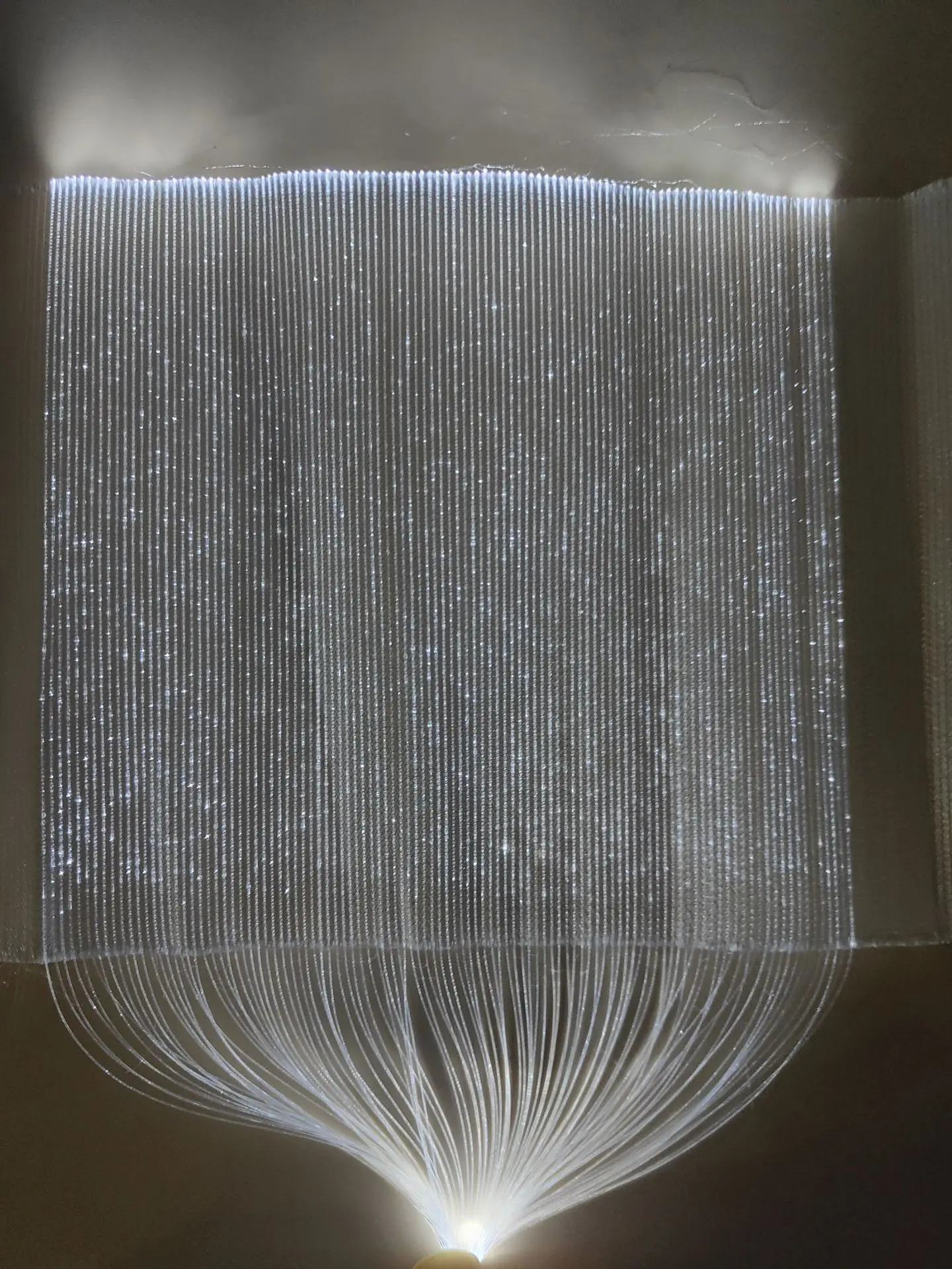 قماش مضيء من الألياف الضوئية فائق المرونة