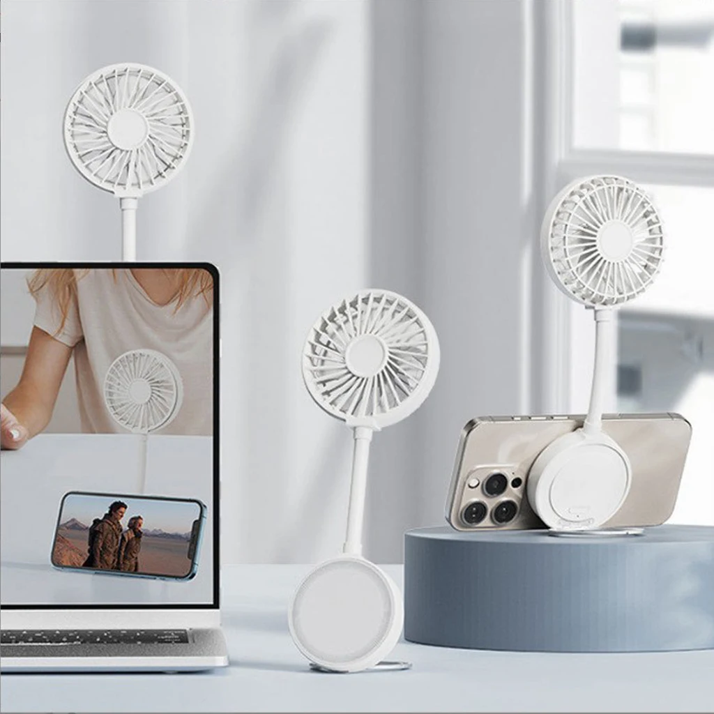 Portable Magnetic Small Fan, Mini Folding Fan, Suitable for iPhone and Magnetic Phones and Magnetic Phone Cases