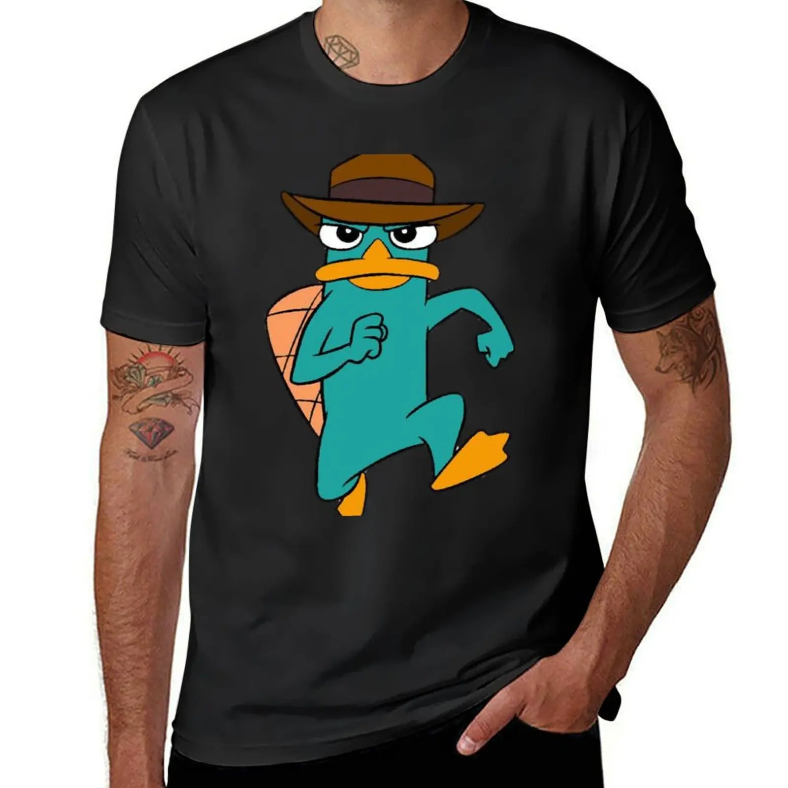 Agent Pperry the platypus T-Shirt tees summer tops mens tall t shirts