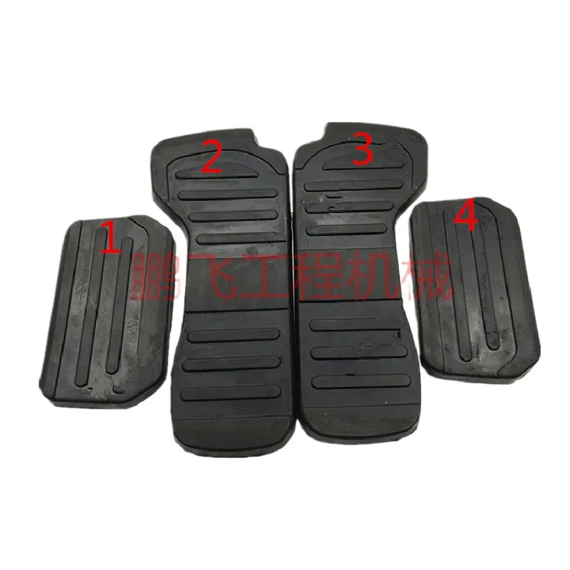 For Kato HD820-r 1023-r 1430-r Walking Foot Pedal Leather Cover Rest Rubber Excavator Accessories