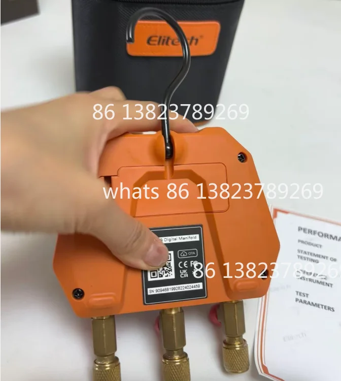 DMG-4B /MS-100+ Industrial Electric Digital Fluorination Instrument Manifold tool Air Conditioning Refrigerant Pressure gauge