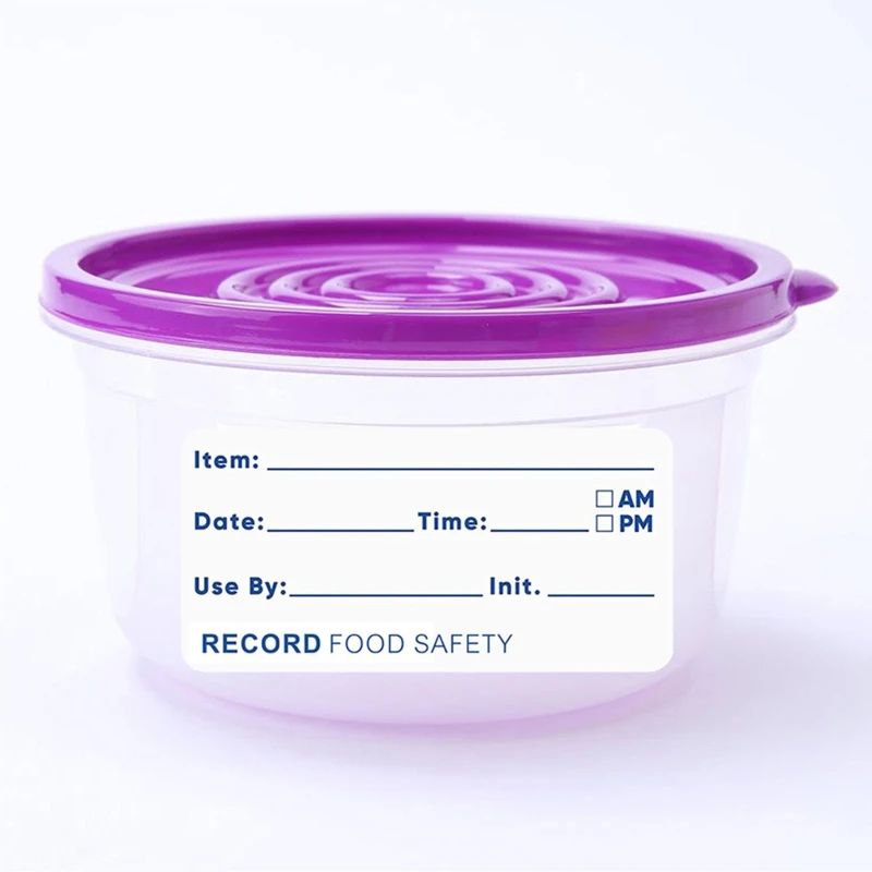 57EC 500pcs/roll Dissolvable Food Labels Easily Identify Home Kitchen Restaurant Use