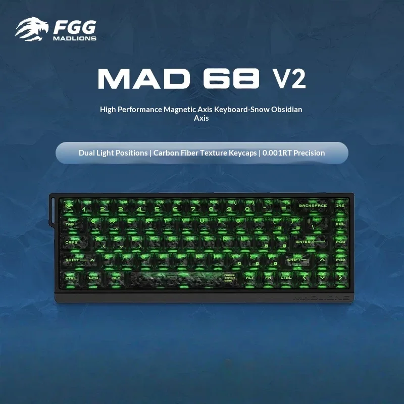 Mad Catz Mad60 Mad68 Mad68 Pro Magnetic Switch Mechanical Keyboard 61 68 Keys Smooth Hand Feeling For Esports Gaming Office