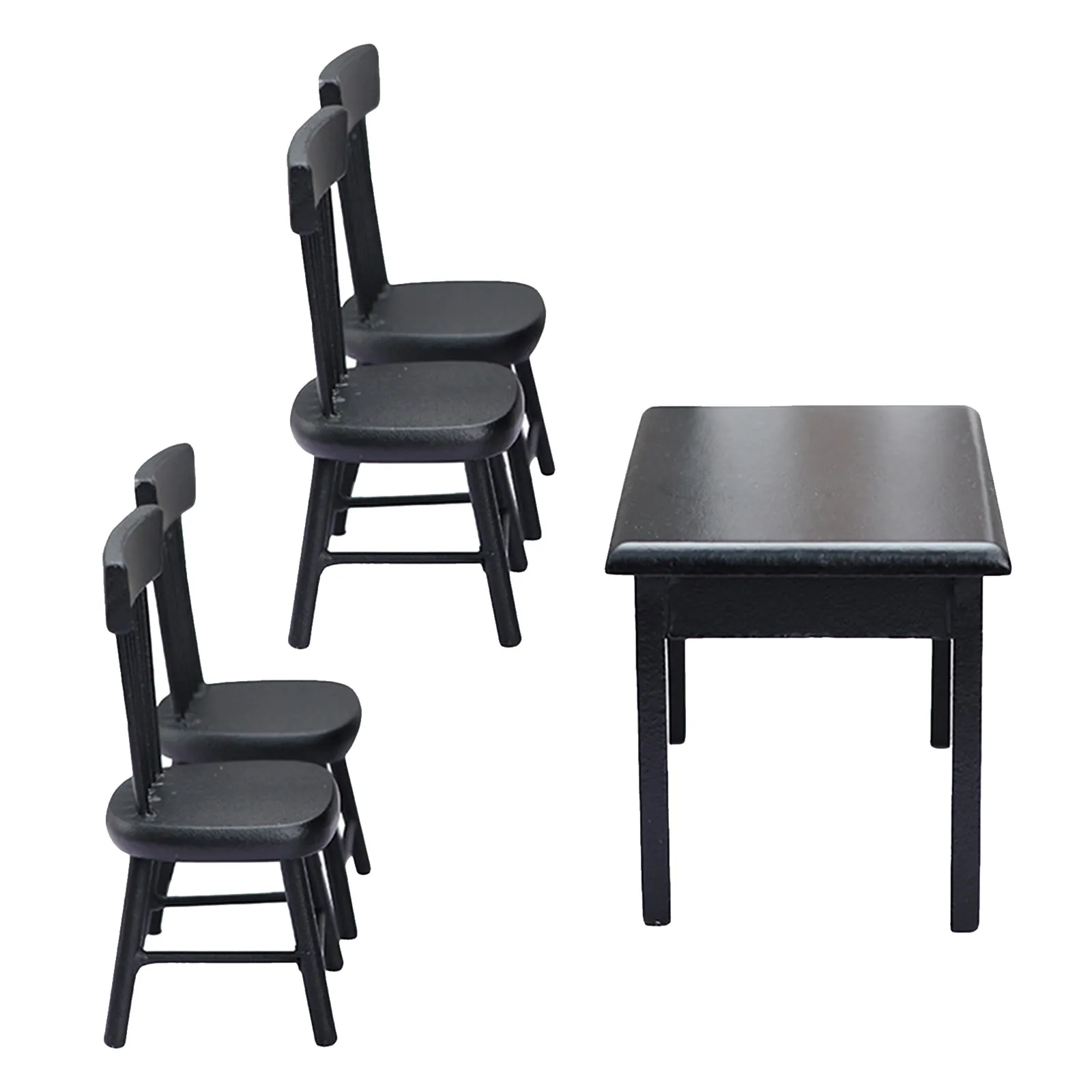 

5Pcs Miniature Table Chair Mini Furniture Set for Kids Creative Garden Decor DIY Fairy Landscape Ornament Miniature Table