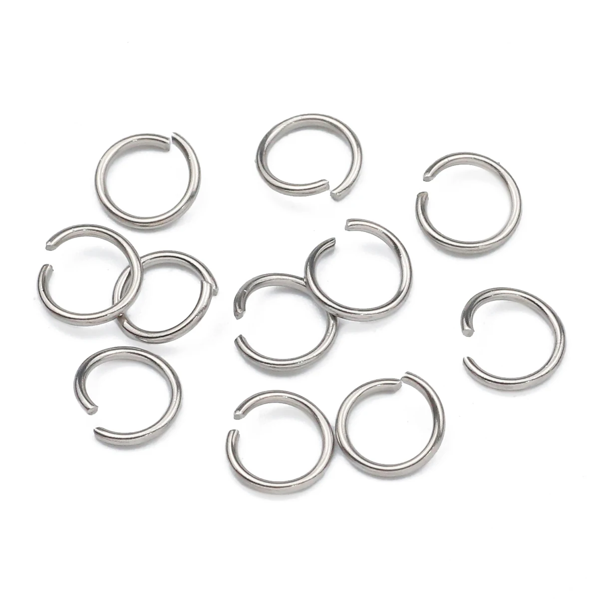 400pcs Stainless Steel Jump Rings 3-10mm Diameter Openable Connectors For DIY Bracelet Necklace Earrings Jewelry Making Supplies