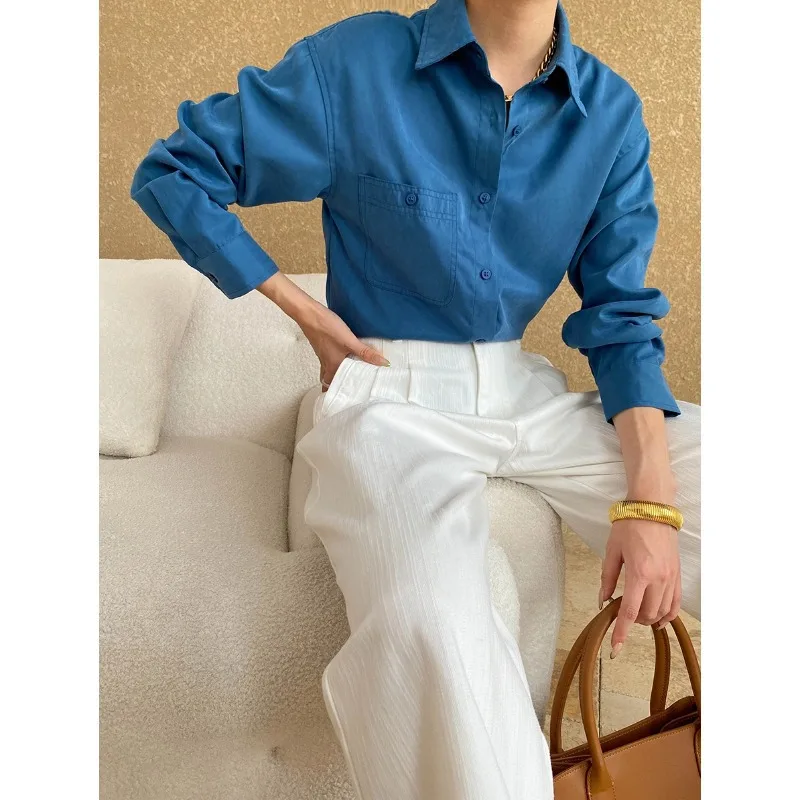 

Одежда Uzhou Southward: Длинный рукав, матовая отделка, дизайн с одним карманом, воротник, осень 2024, стандартный крой, тонкий, прочий материал...