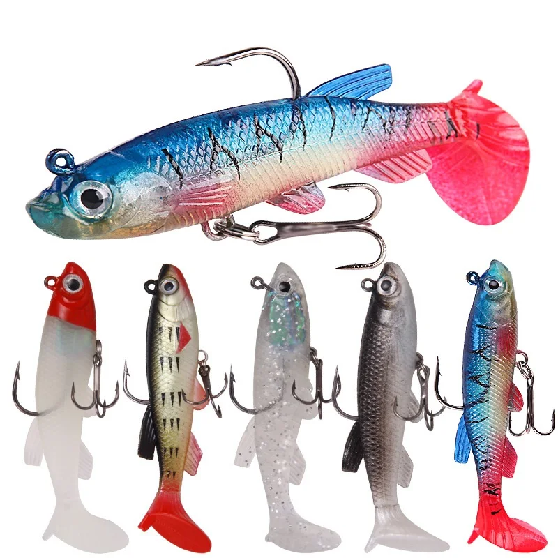 

Sea Yolo Colorful Soft Fishing Lure 8.5cm/13g Simulated Fish Bait With Sharp Triangular Hook Fishing Tackle For Carp Fishing