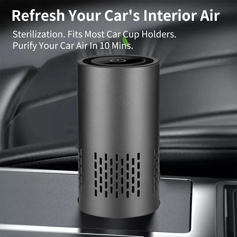 Xiaomi Youpin Desktop Car Air Purifier Touch Screen Portable Negative Ion Remove Smoke Odor Ozon Generator  Home Air Freshene