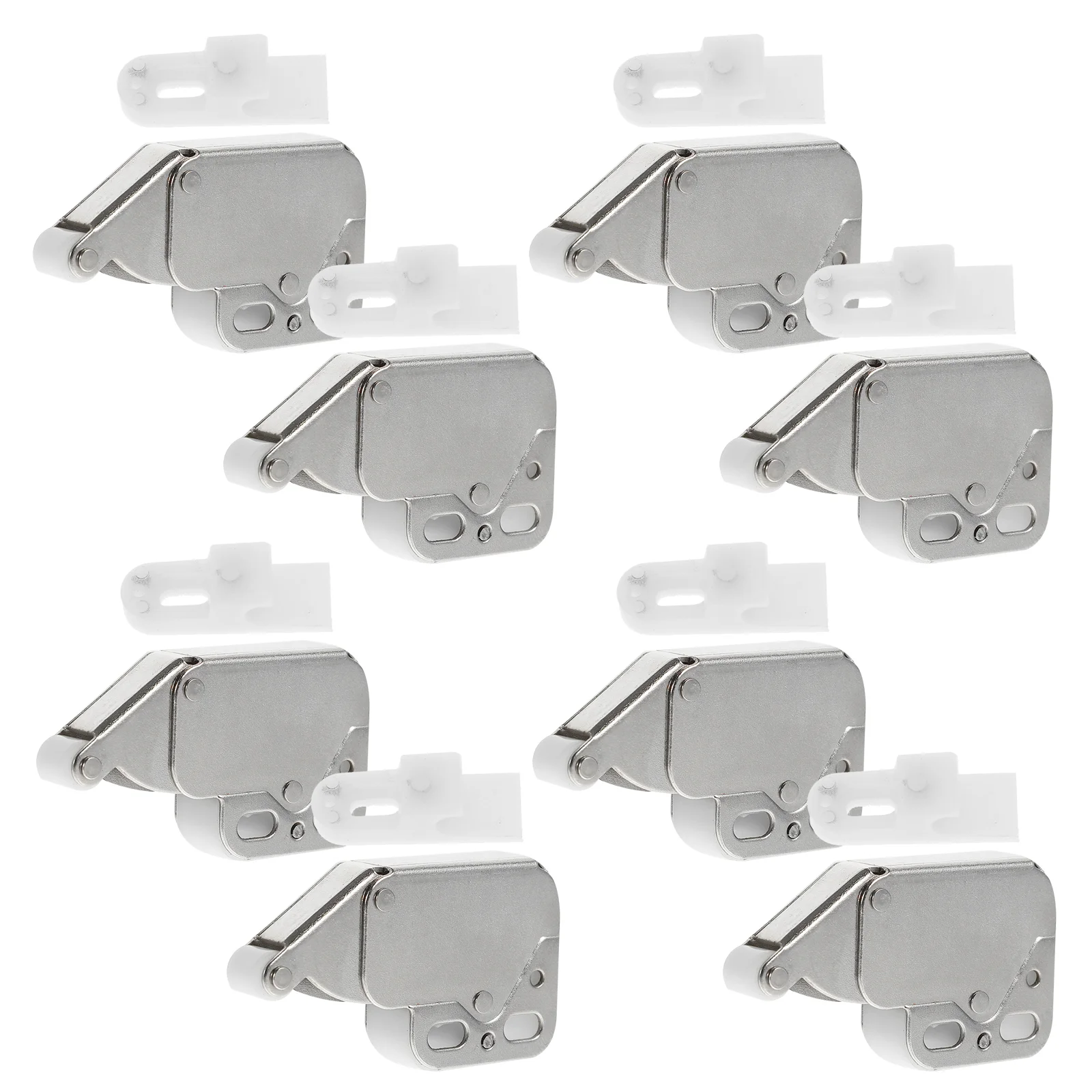 

8 Pcs Elephant Trunk Lock Attic Door Push to Open Latch Gate Latches Cold Rolled Steel Hidden Cabinet