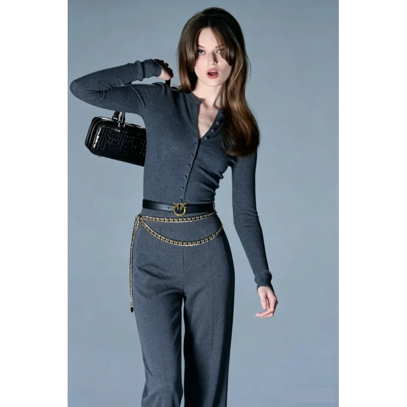 2026 Pinko Women's Luxury Belt Minimalist Pearl Design Fashion Waist Belt For Daily Commute Dating Vintage Style Elegant Ladies