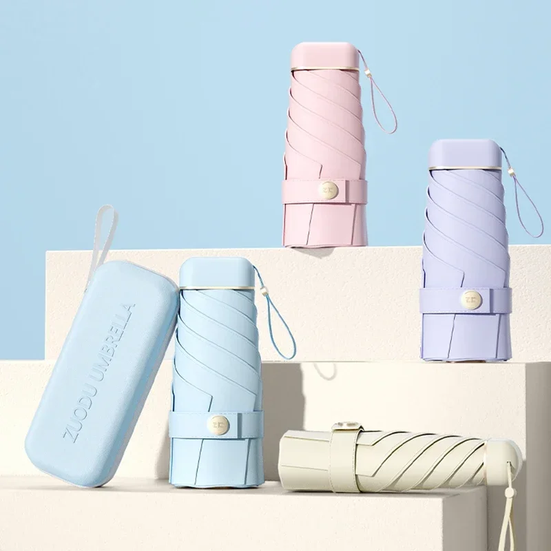 

#v Pocket Luxury Parasol Umbrella Mini Cute Small Uv Umbrella Protection Sun Girls Outdoor Organizers Guarda Sol Praia Rain Gear