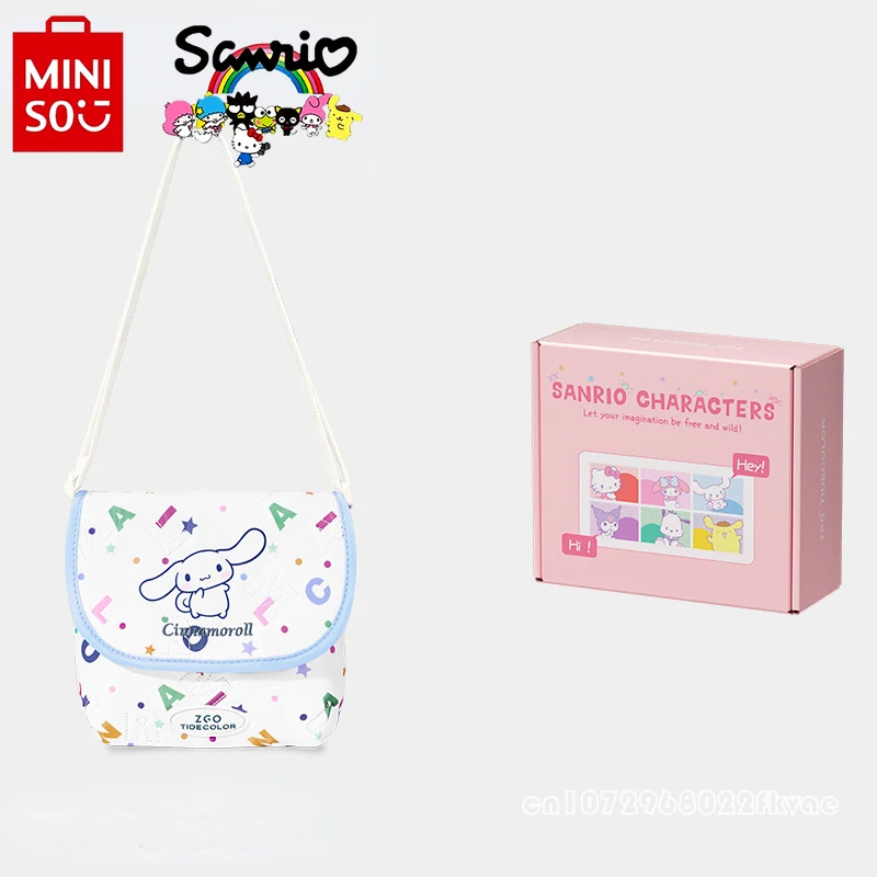 Miniso Sanrio New Women's Crossbody Bag Fashionable High Quality Girl Storage Bag Cartoon Small Fresh Women's Shoulder Bag