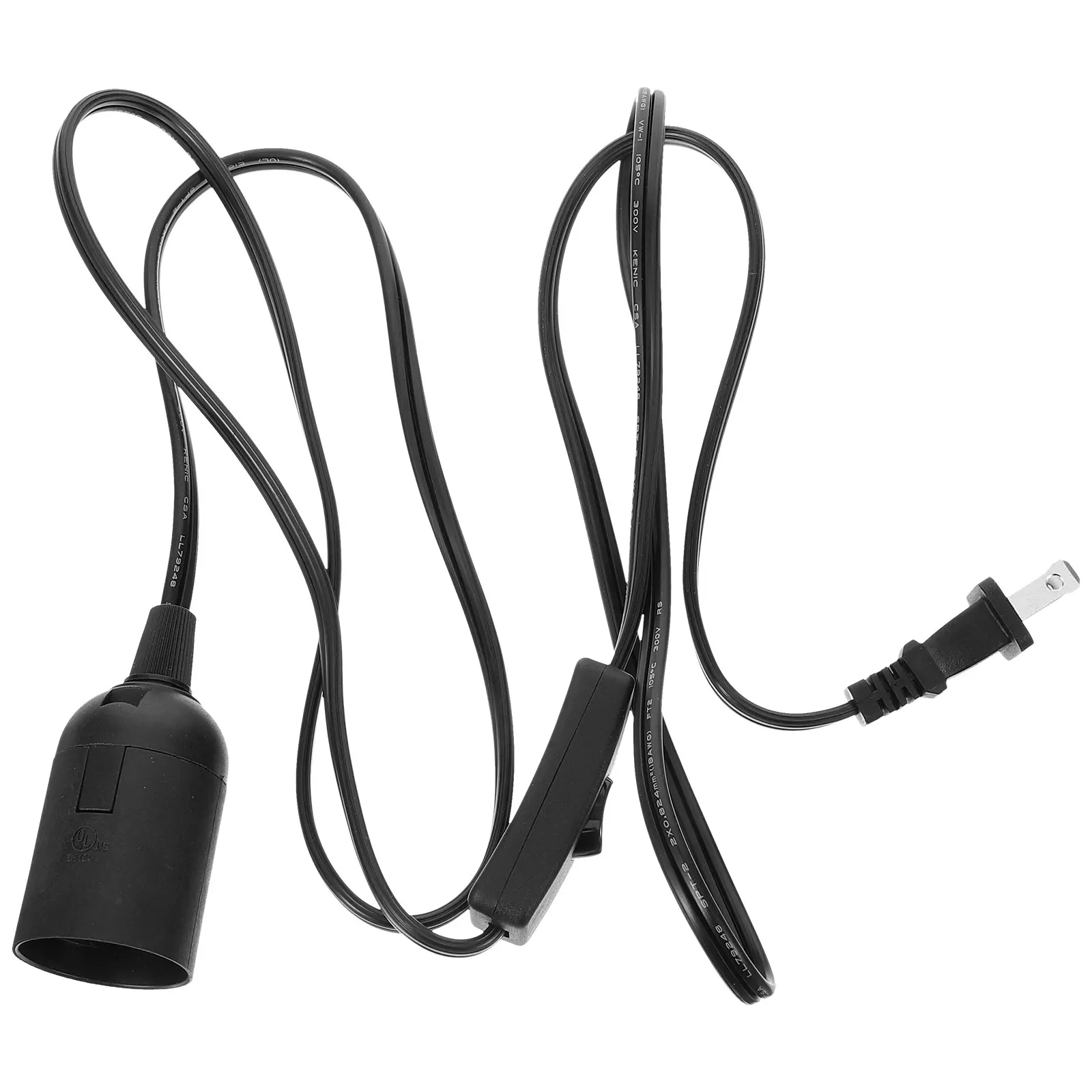 

Lamp Socket Cord with Switch Plug Light Bulb Base Pendant Pendant Light Cord Lamp Holder Sockets Parts Home Decor