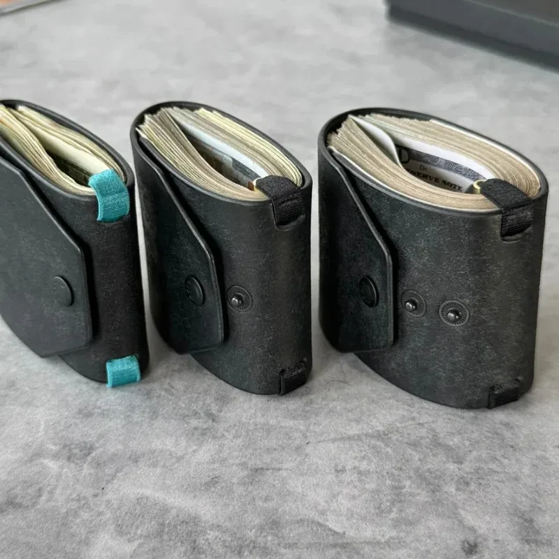 Leather Money Clip Quick Access Cash Holder Portable Pocket Bill Storage Pouch Lightweight Daily Carry Organizer