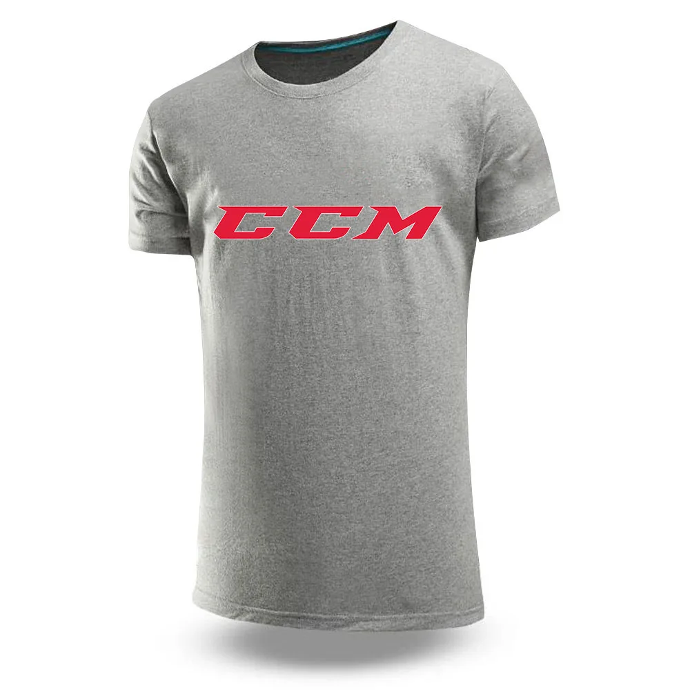 

2025 Summer Man's CCM Logo Print Casual Short Sleeve Shirt Top Breathable Gym Tees Quick Dry Versatile Senior Soccer Jersey