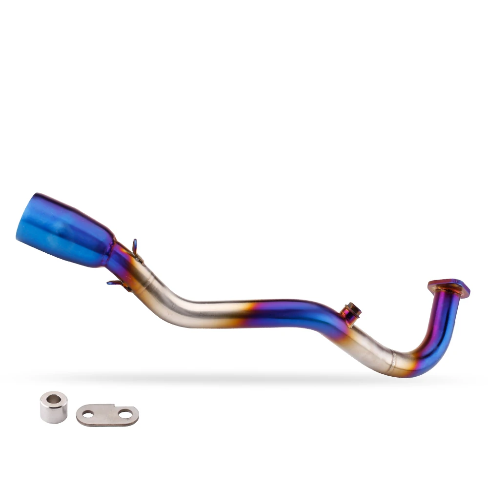 

STLF For Nmax 155 NMAX155 2021-2024 Motorcycle Exhaust System Slip on Modify Stainless Blue Front Link Pipe 51MM Interface