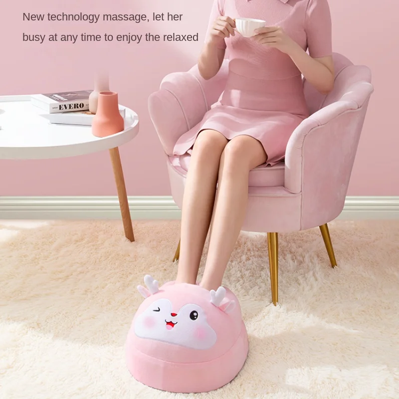 Cute Cat Foot Massager, Office Foot Warmer, Safe Charging, Foot Therapy 360Degree, Constant Temperature, Valentine, Birthday Gif