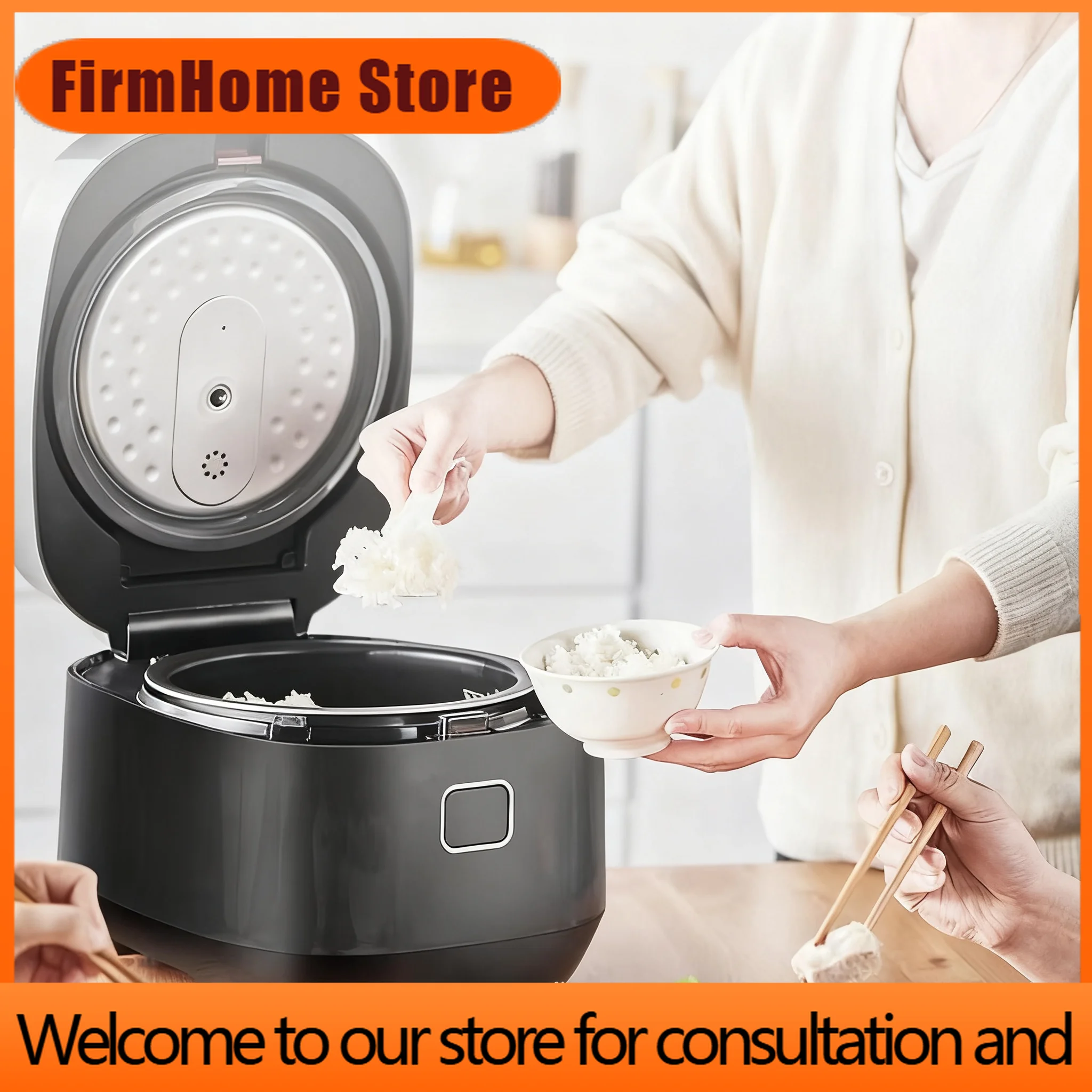 FirmHome Store4L High-Capacity Rice Cooker: Multifunctional Smart Cooking Machine For Home, Perfect For Rice, Cakes, And More