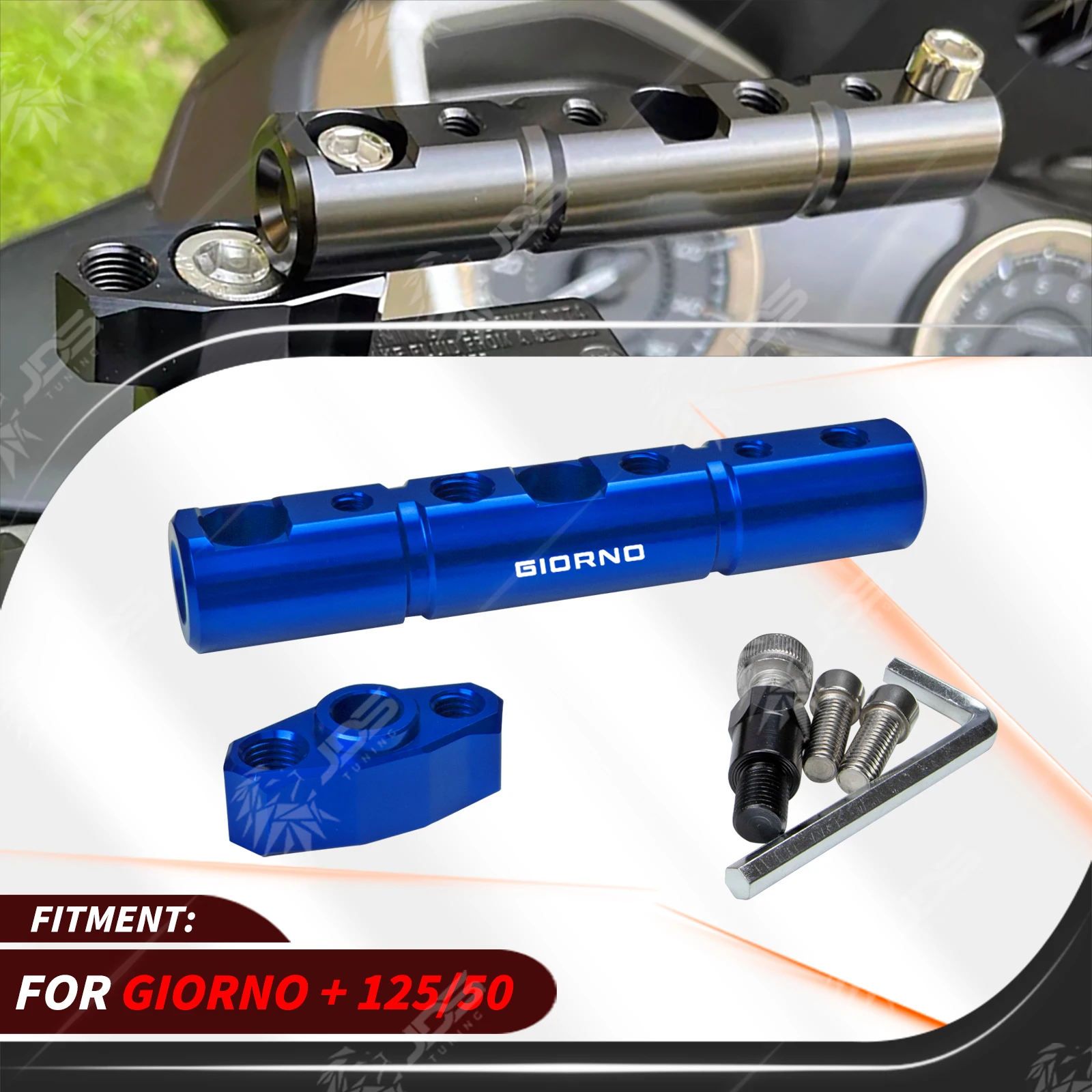 For HONDA GIORNO + 125/50 Multifunction Cross Bar Handlebar Crossbar Phone GPS Extension Holder Accessories Parts