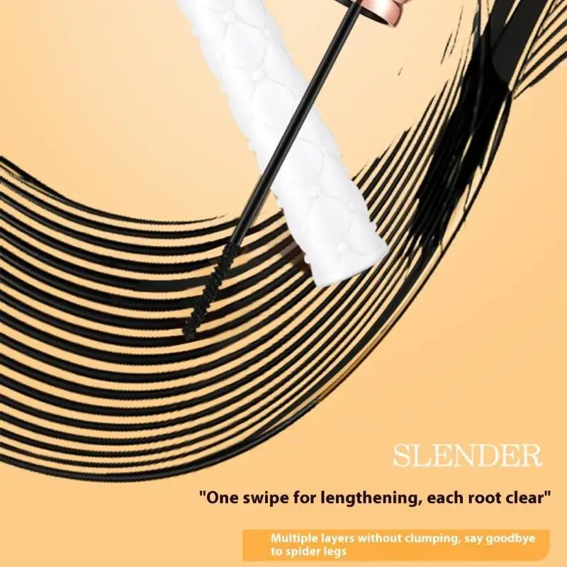 C1FF Leicht abwaschbare, verlängernde, wasserfeste Wimperntusche mit wischfestem, gekräuseltem Halt den ganzen Tag für Tragen