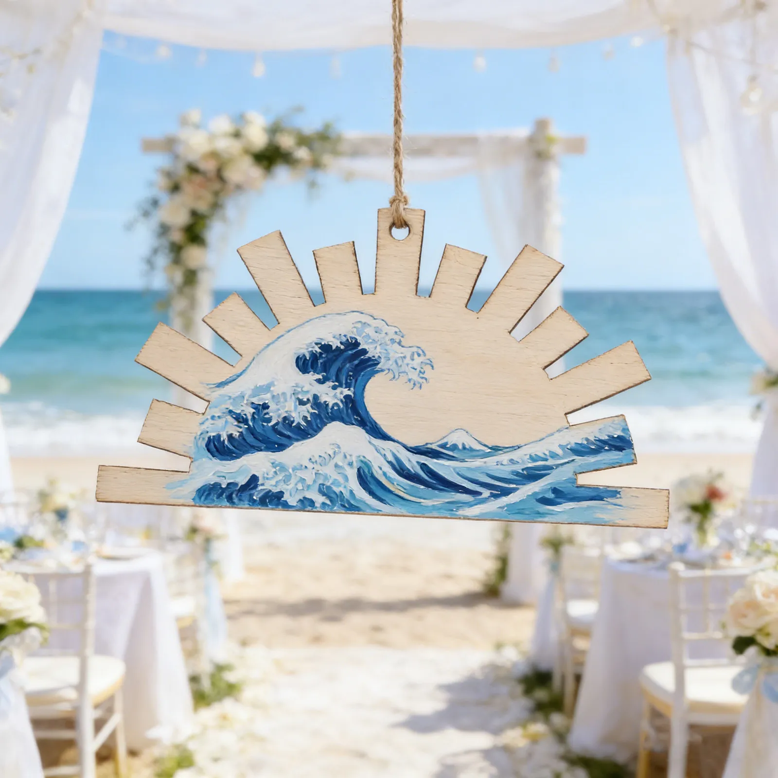 

50 шт. заготовок из дерева в форме солнца, неокрашенные деревянные вырезки для поделок, декора, настенного искусства, украшения для вечеринок, подвесных украшений