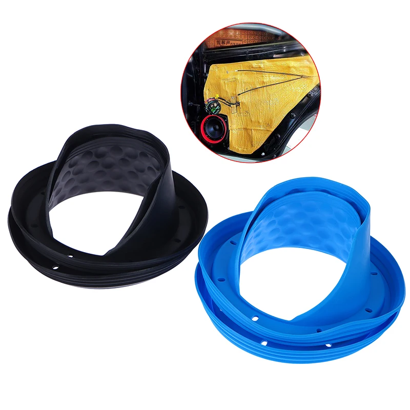 2pcs Car Audio Protection Pad Rubber Speaker Horn Waterproof Cover 6.5 Inch Cover Seal Beauty Voice Coil Improve Sound