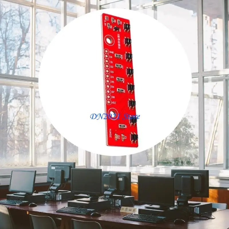 F3KE 8 Channel IR Photoelectric Switch Barrier Line Track Module Obstacle