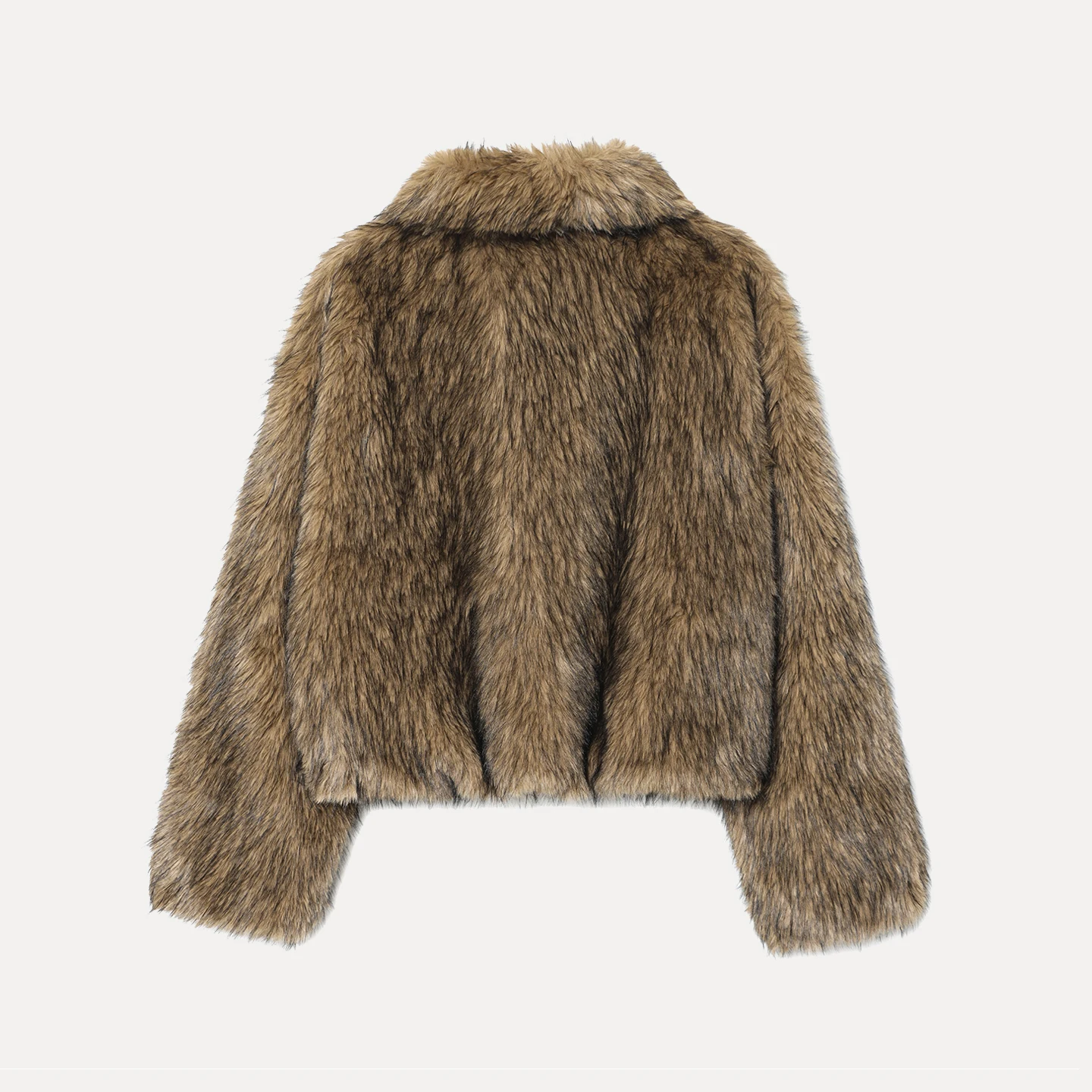 Retro-Lang-S Sve-Kunstpelzmantel mit lockerem Kragen für Damen, Herbst 2025, Neuankömmling oder Oberbekleidung von Z