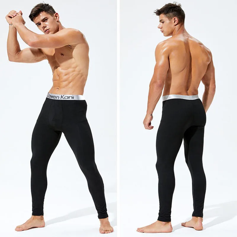 

Large Size Padded Men Autumn Trousers Students Teenagers Single Piece Thermal Trousers Autumn and Winter Large Size Thermal Ambi