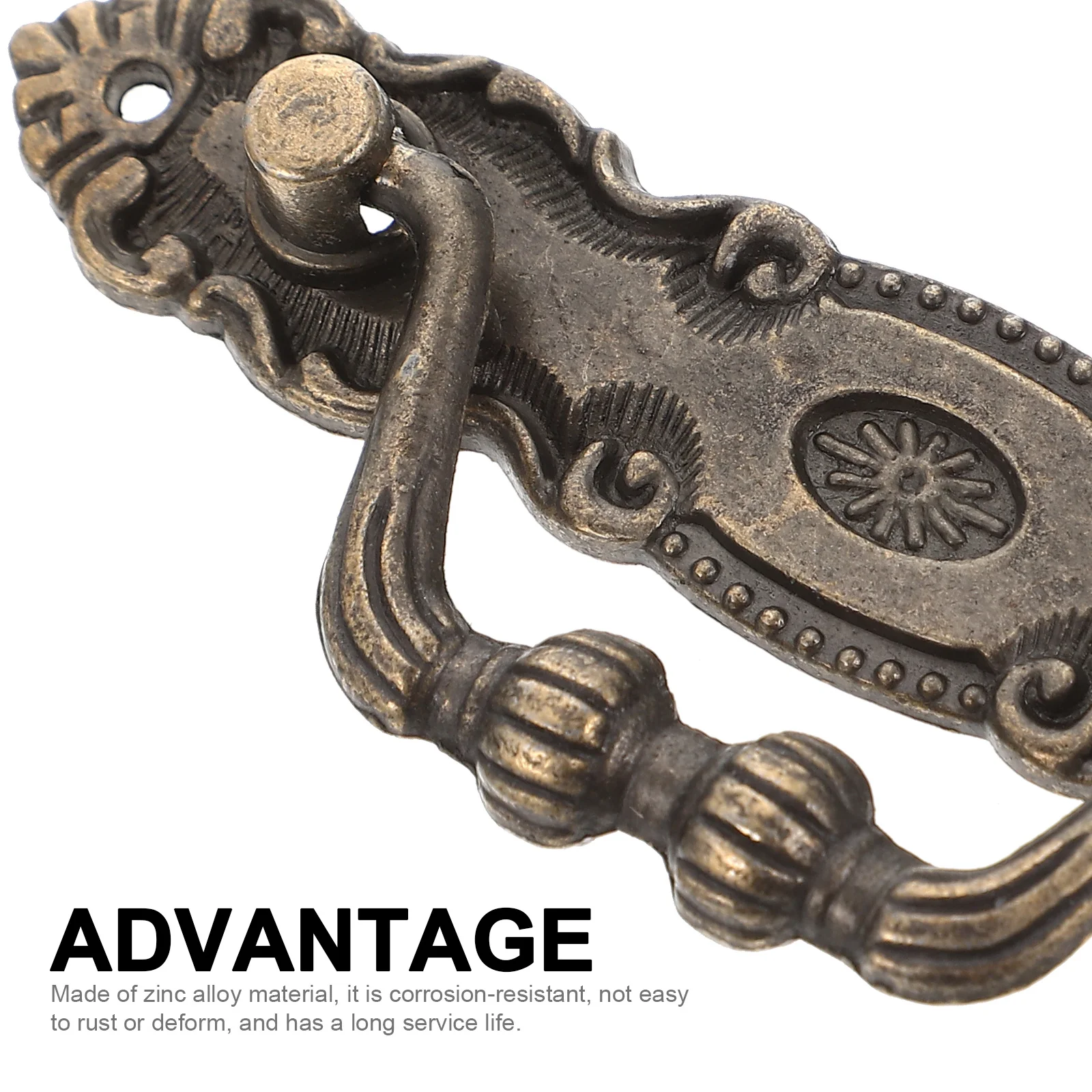 

3Sets Zinc Alloy Cabinet Handles Vintage Style Easy Install Drawer Pulls for Wardrobe Doors Drawer Handles Door Handle