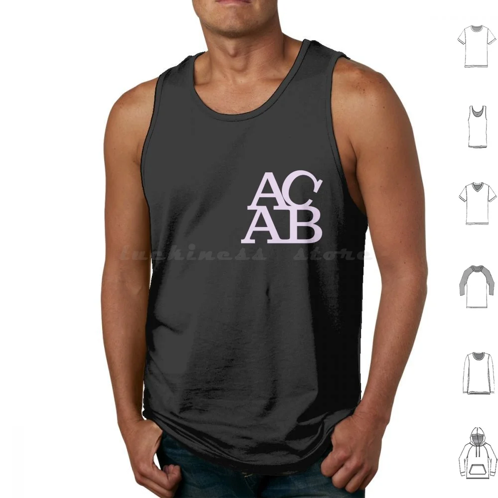 

Acab Small Tank Tops Print Cotton Acab 1312 Feminism Shit Anti Police Womens Rights Left Wing Antifa Pro Choice
