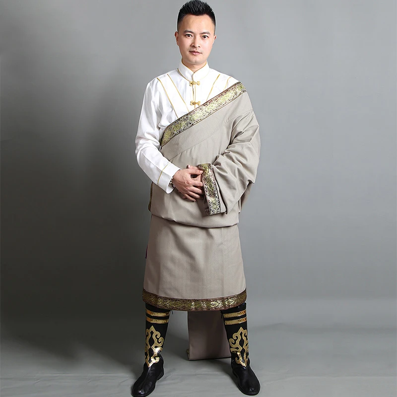 

Tibetan Robe Man Chinese Traditional Clothes Men Exclude Shirt Ethnic Style Tibet