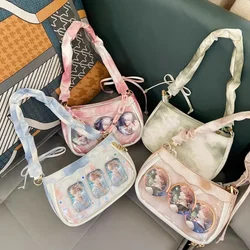 Torebka Ita New Sweet Lolita Bag 2024 wszystko pasuje przezroczysta torba na ramię szykownie zaprojektowana torba pod pachami łańcuchy PU Bolso Сумка