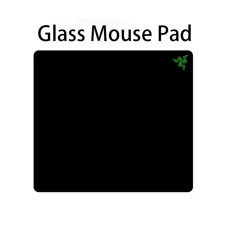 For ROG Black White Glass Gaming Mouse Pad Photovoltaic For Smooth Frosted Surface Desk Mat Tempered Upgrade FPS Office Mousepad