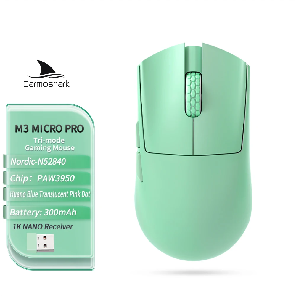 Darmoshark M3 Micro Pro ゲーミングマウス 30000DPI ワイヤレス