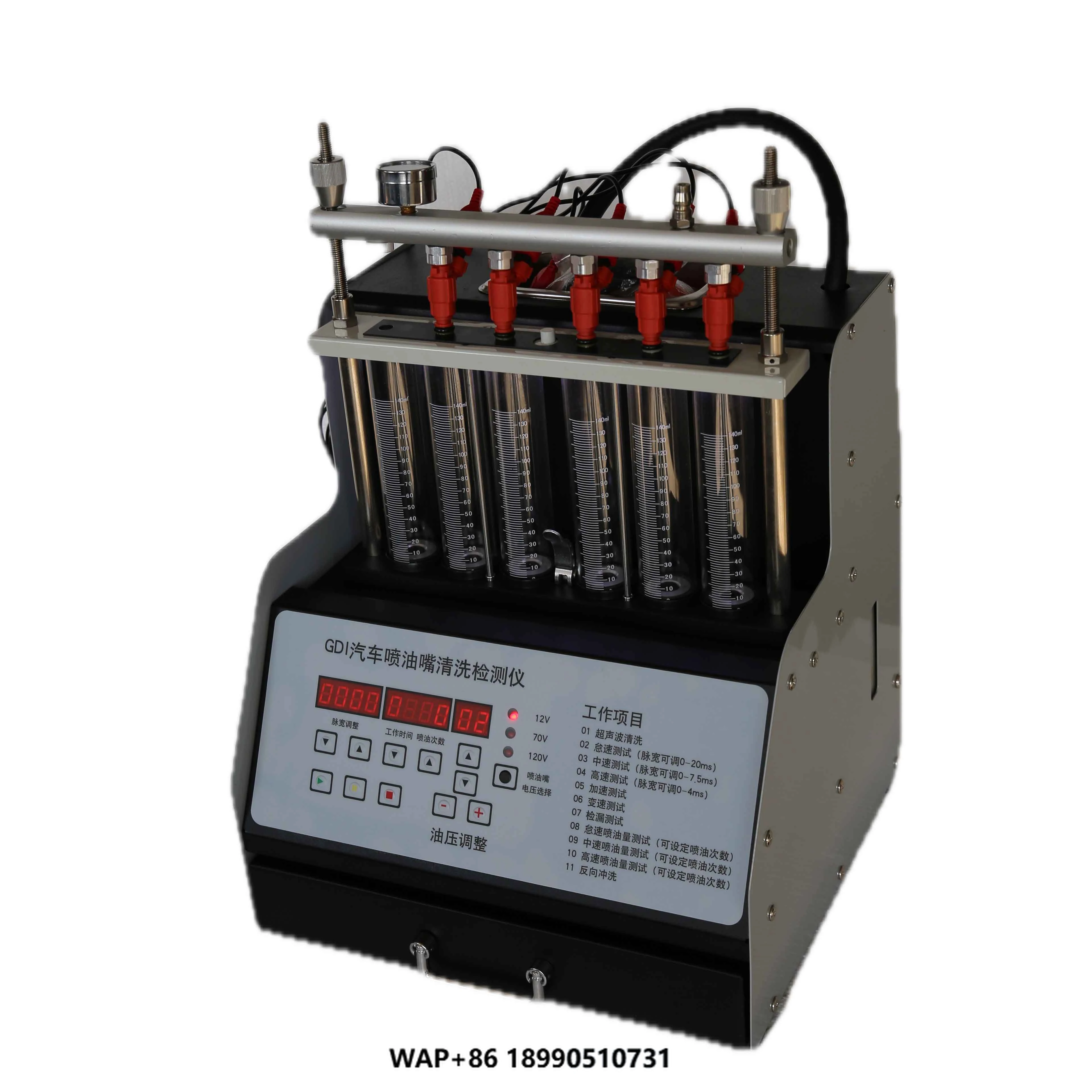 

Super GDI 6-Cylinder Ultrasonic Injector Cleaning Machine Petrol Injector Tester and Cleaner Car Care Equipment
