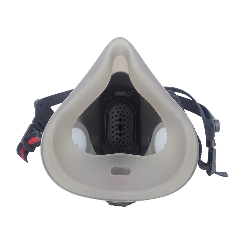 XYEHS Low-Profile Half Face Gas/Dust Mask Respirator(Mask Only or w/ Dust Filters) TPE Facepiece Protector for Gases Vapors Dust