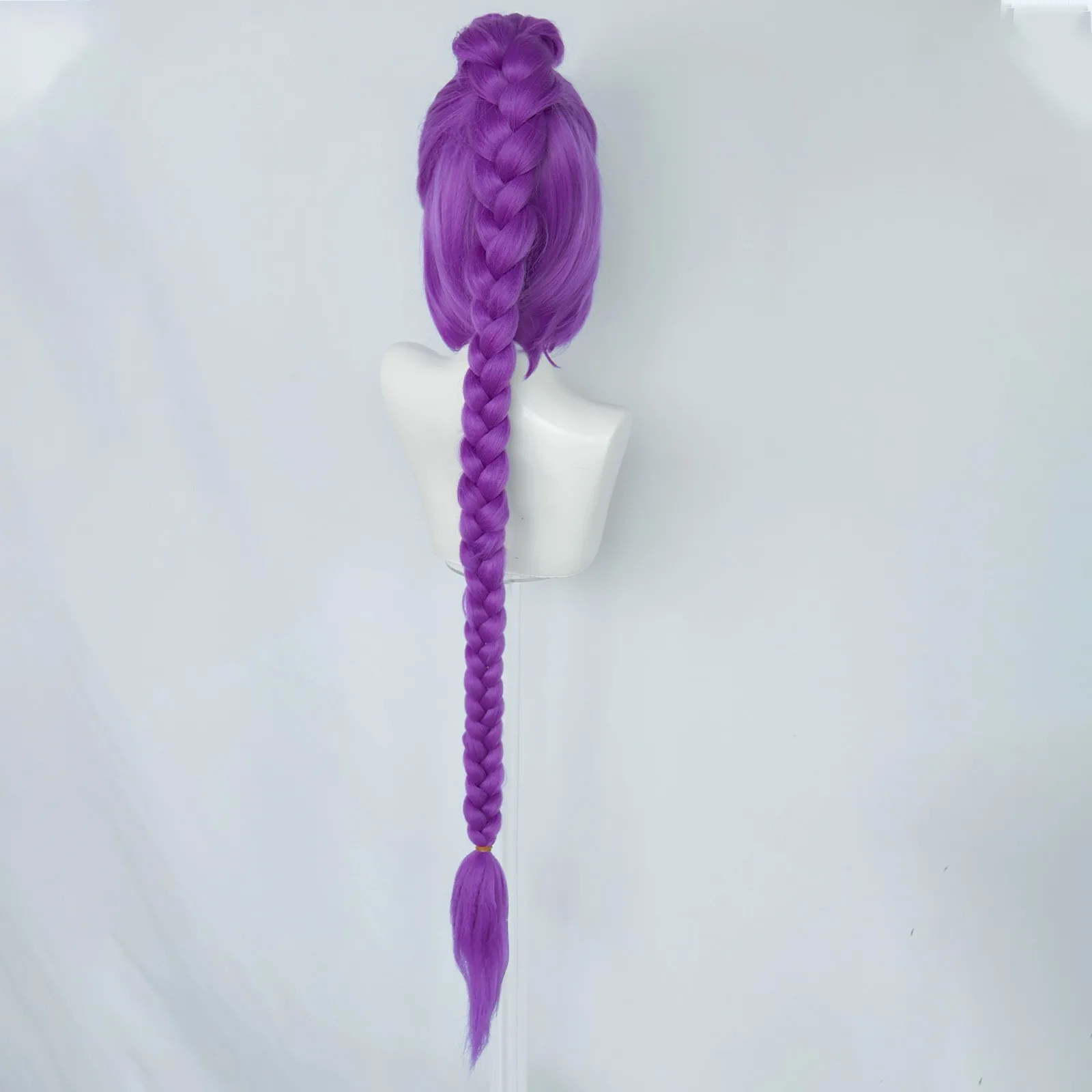 Peruca cosplay estilo Skpop Rumi – Clipe de garra de tigre trançado rabo de cavalo cabelo de anime para mulheres