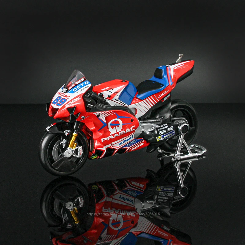 Maisto 1:18 2021 Ducati Pramac Racing #5 Zarco #89 Martin Licensed Simulation Alloy Motorcycle Model Colle