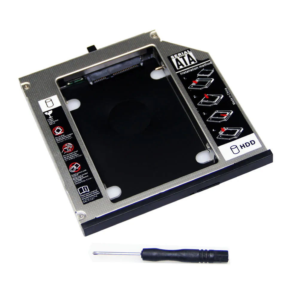 علبة أقراص صلبة من الألومنيوم لقرص IB T420 R400 T520 P500 ، محرك أقراص صلبة SATA ، 1.2