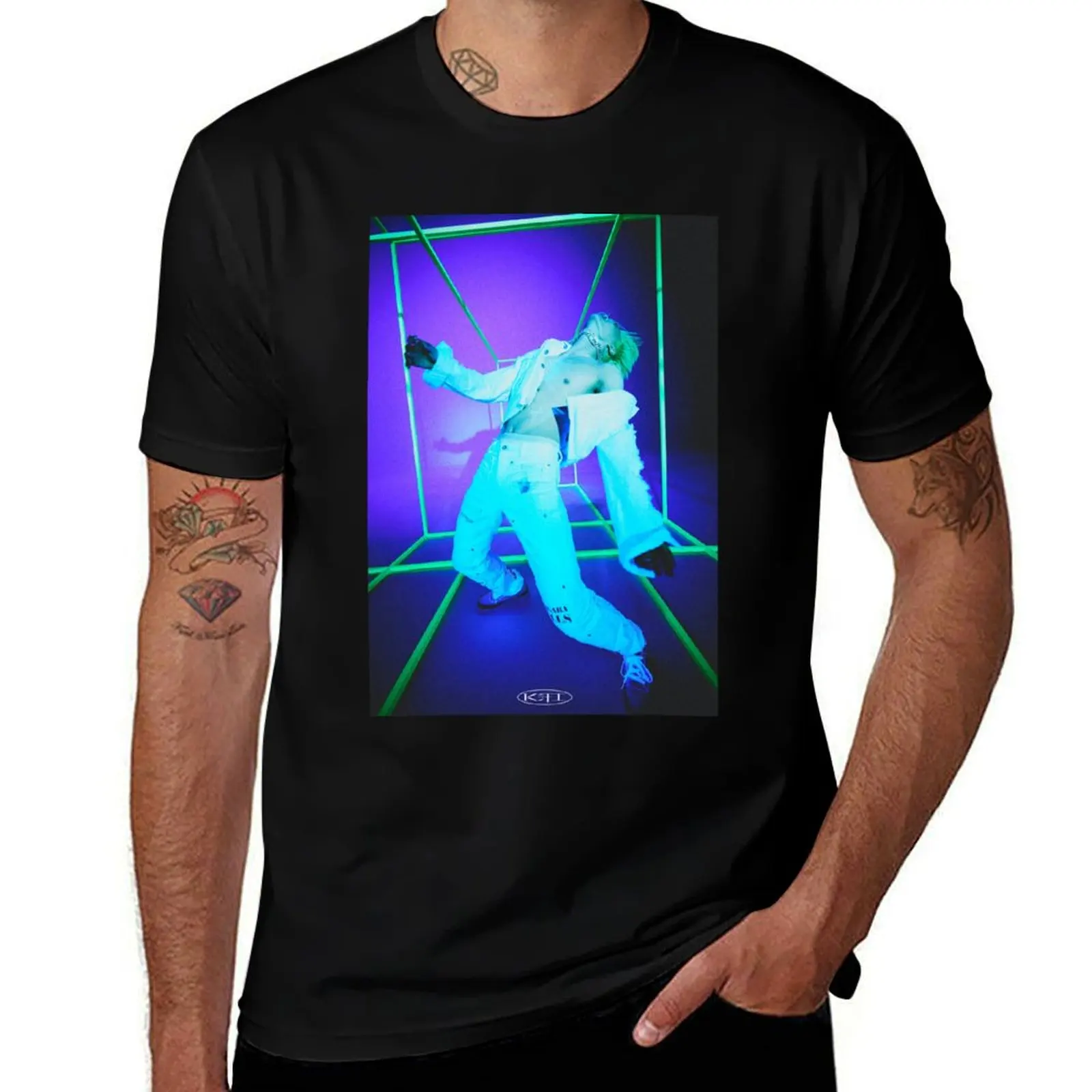 

Kai - SOLO (EXO) T-Shirt Anime t-shirt plus size tops Blouse men t shirts high quality