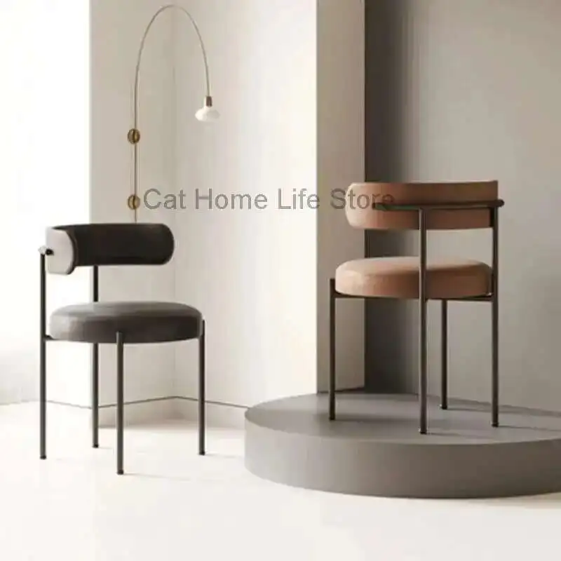 

Counter Dining Chairs Velvet Makeup Ergonomic Design Dining Chairs Relaxing Event Sillas De Sala De Estar Balcony Furniture