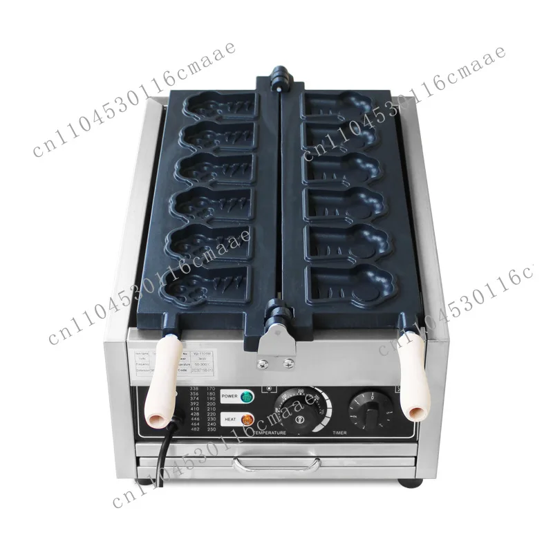 Suitable for commercial dog and cat claw waffle machine cartoon bear tiger claw print waffle iron machine waffle pan non-stick