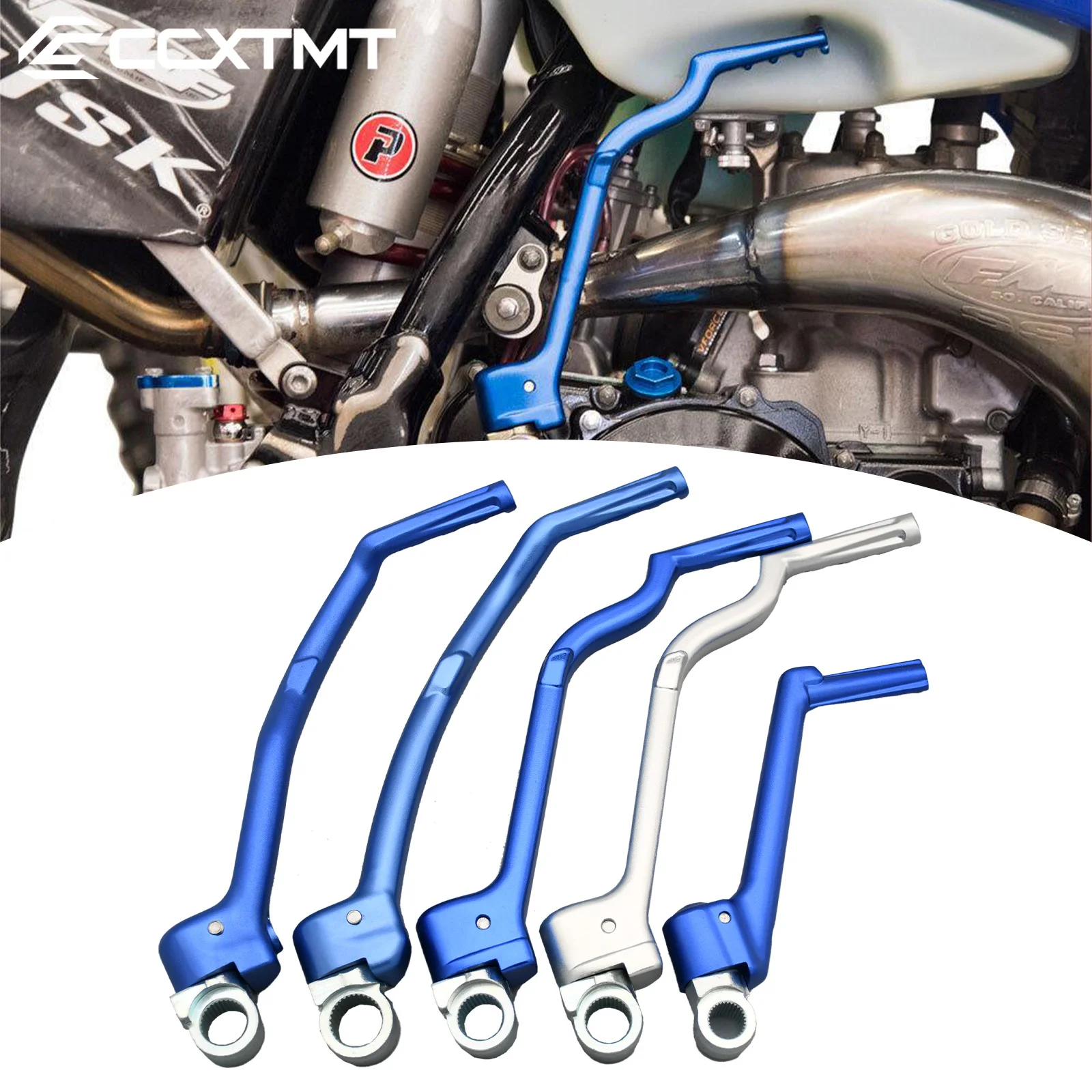 Кованая педаль стартера с ЧПУ для Yamaha YZ250 YZ250FX YZ125 YZ250X YZ250F YZ450FX WR450F WR250F YZ450F 1986-2019