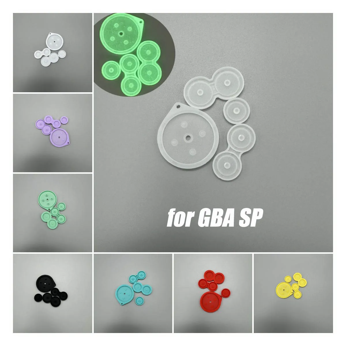 Repair For GBA SP Conductive Rubber Pad for GameBoy Advance SP Button Silicone Pad original feel Buttons Contact Pads