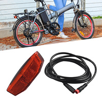 Bike 36V/48V Electric Bike Rear Tail Light LED Safety Rear Lamp For E-scooter E-bike Taillights Accessories