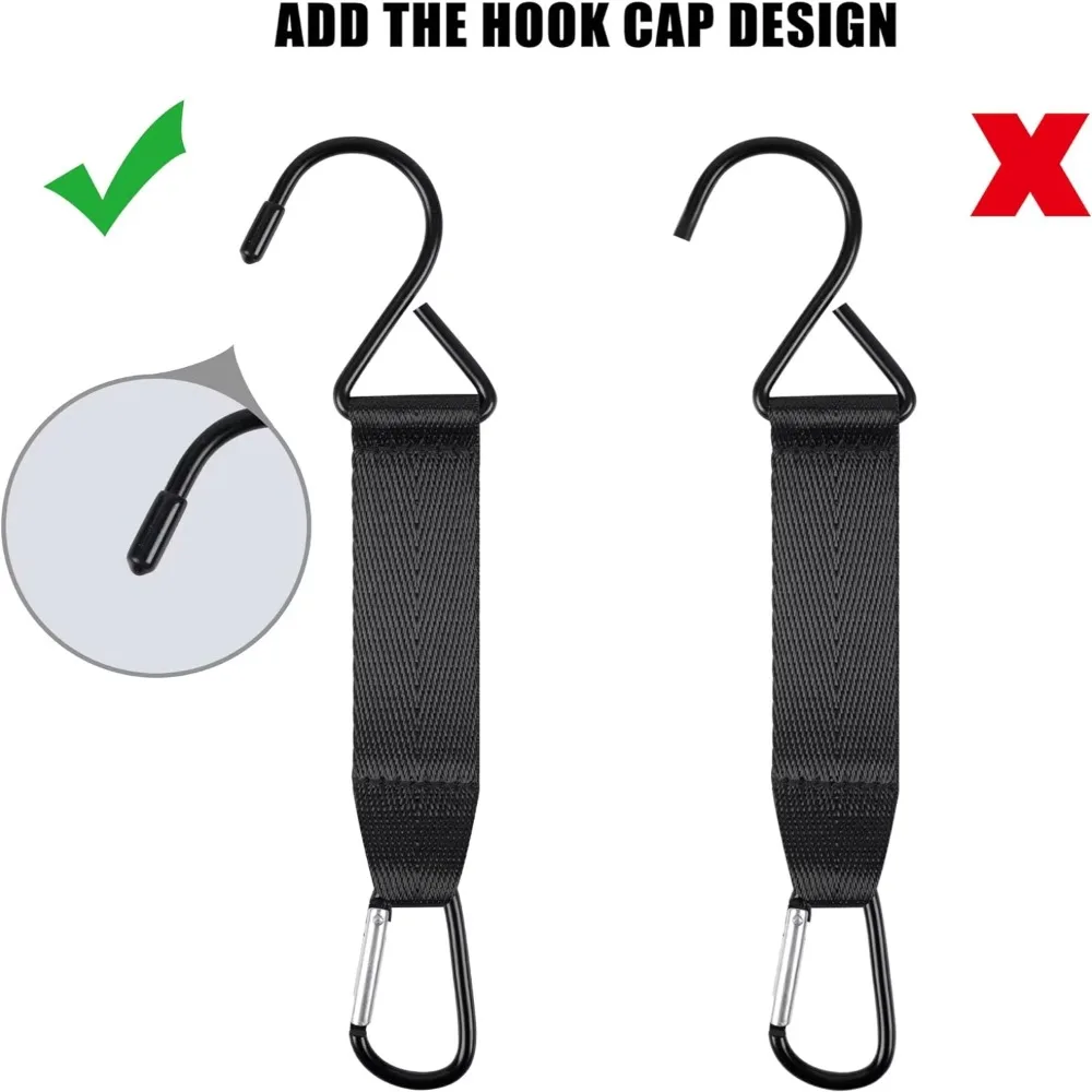 Nylon Backpack Hooks ​​Durable ​​Adjustable Carabiner Fence Hooks Safety Buckles​​ ​​Weather-Resistant​​