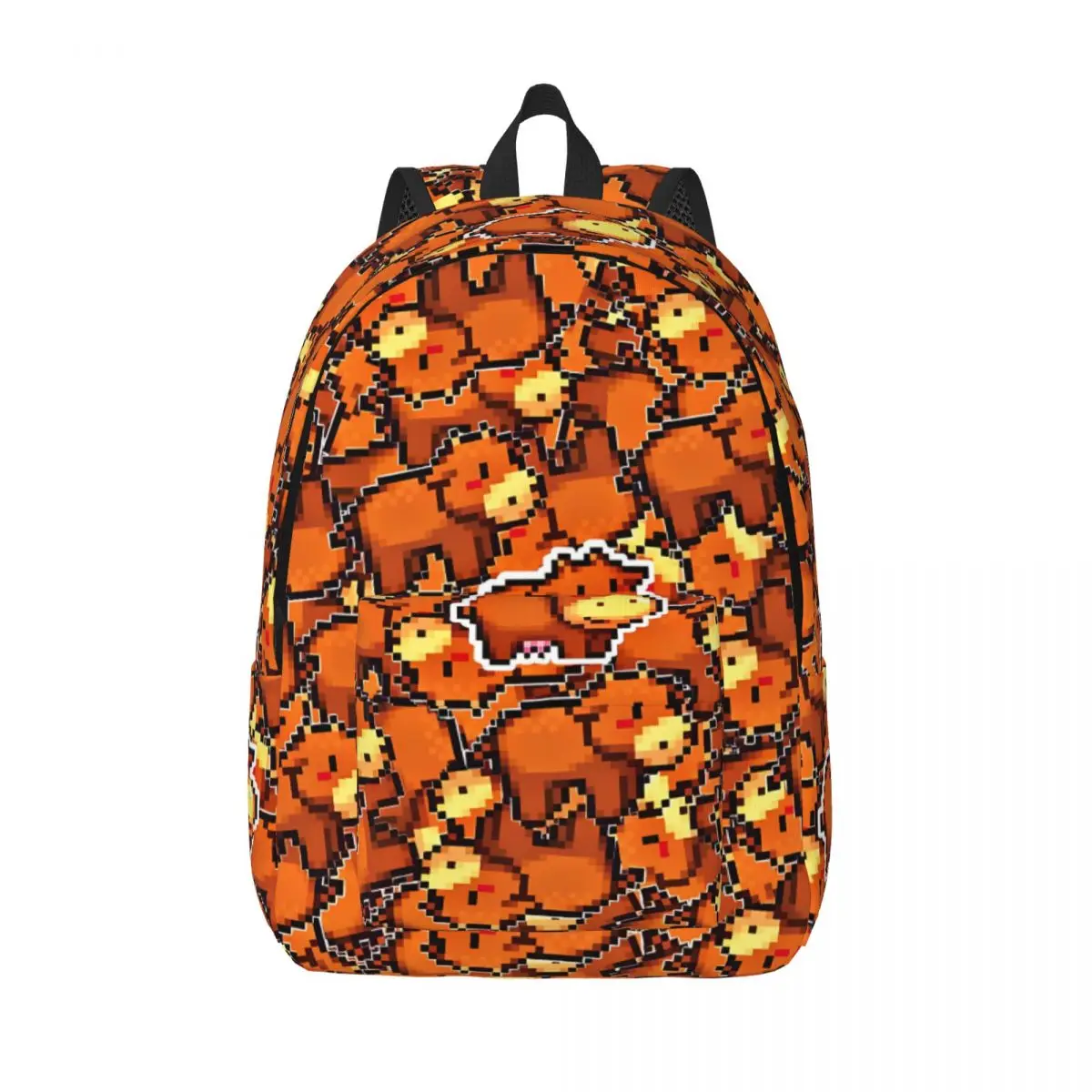 

Gift Brown Cow Zipper Closure Knapsack Stardew Valley Snack Storage Female Daypack For School